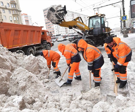 Уборка снега в Троицке (Челябинская область) и  Челябинской области
